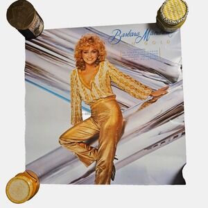 Barbara Mandrell Spun Gold Vintage 1983 Promo Album Poster 23x23 Folk Country